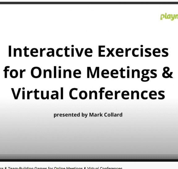 Live webinar showcasing interactive group games that work online