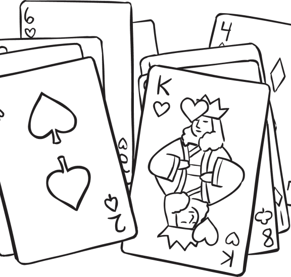 Series of playing cards as used with Card Talk a get-to-know-you group activity