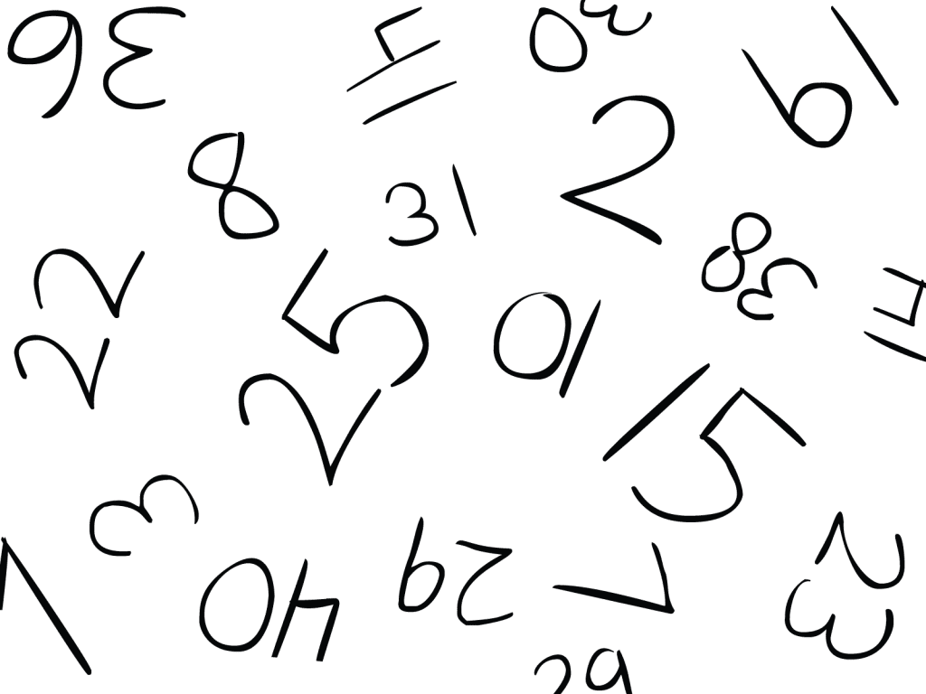 Illustration of Speed Numbers sheet used in team-building programs