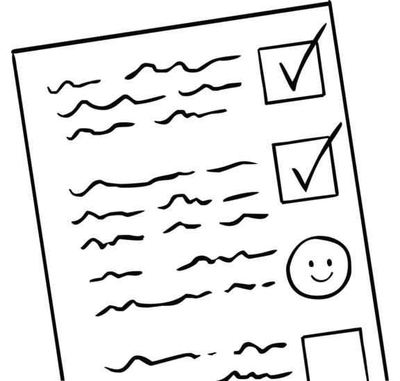 An Inspiring Check-in sheet to Illustrate a wellbeing checklist