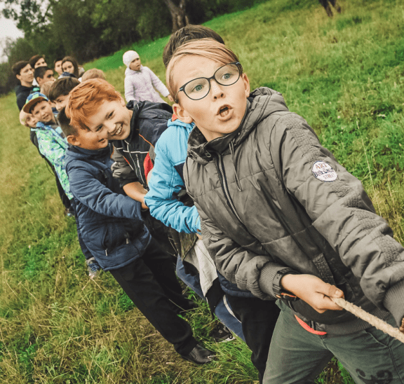 outdoor team building activities. Credit Anna Samoylova