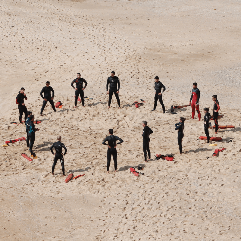 Bring people closer together like these surf life savers. Photo credit: Margarida Csilva