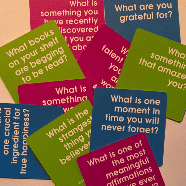 Team-building card games like We Connect cards pose some of the best icebreaker questions