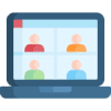 Illustration of webinar screen